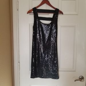 Black Sequin Dress